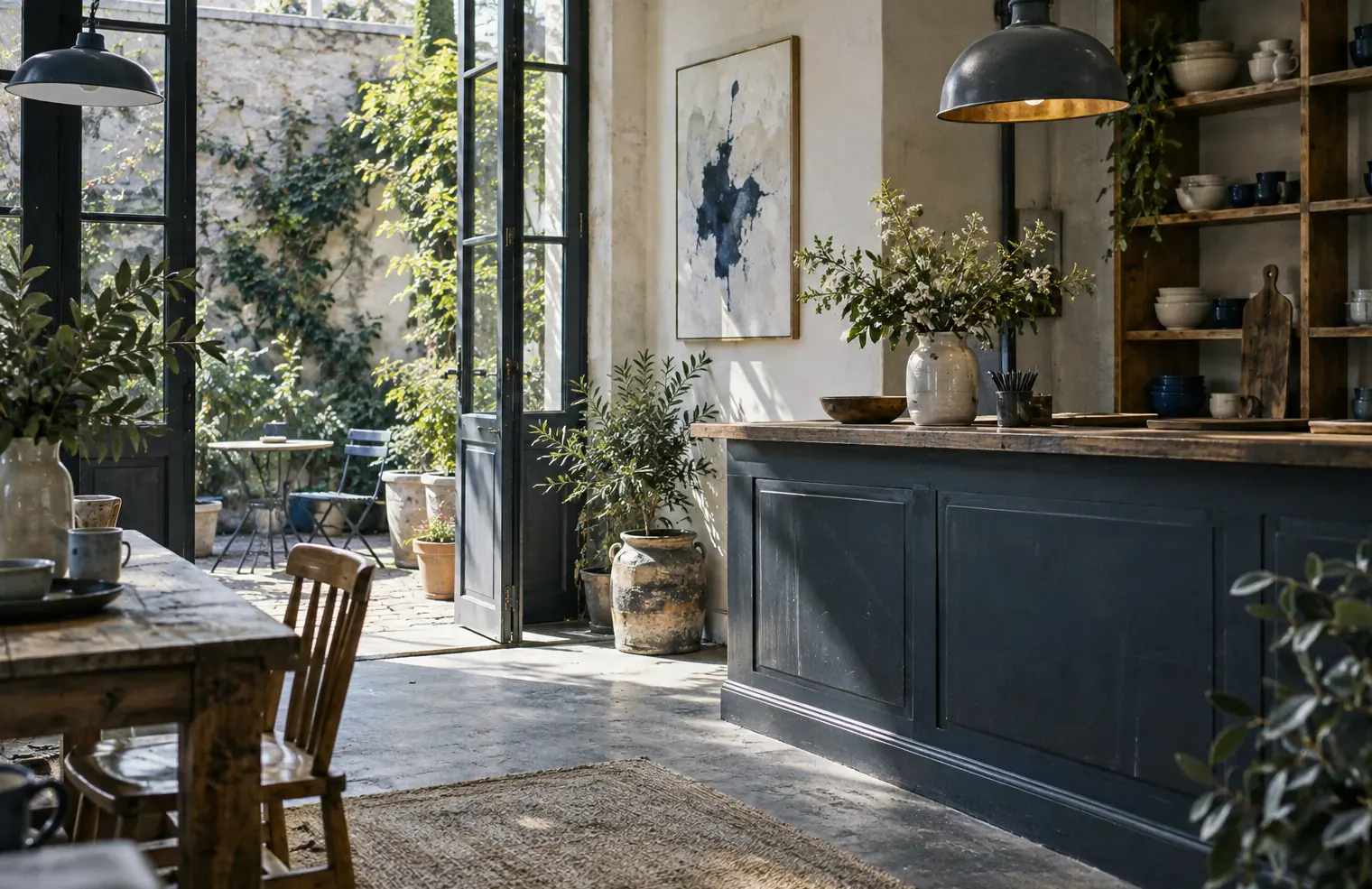 Illustration of hospitality businesses and their working space